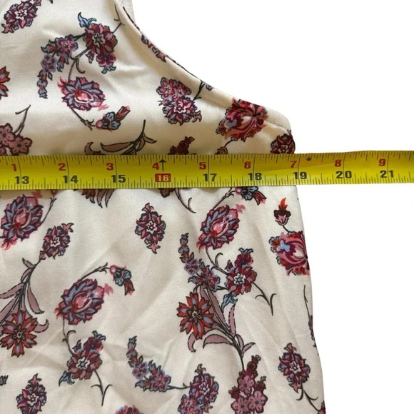 Maurices Floral Dress Shift Knee Length Sleeveless V-neck M - Picture 9 of 12